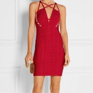 Elegant Red Strappy Dress